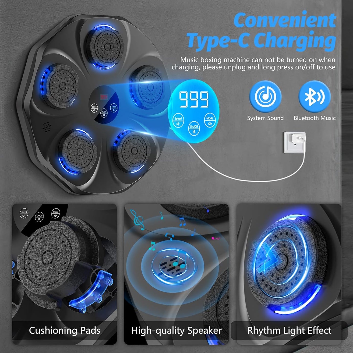 Smart Rhythm Boxing Wall Trainer