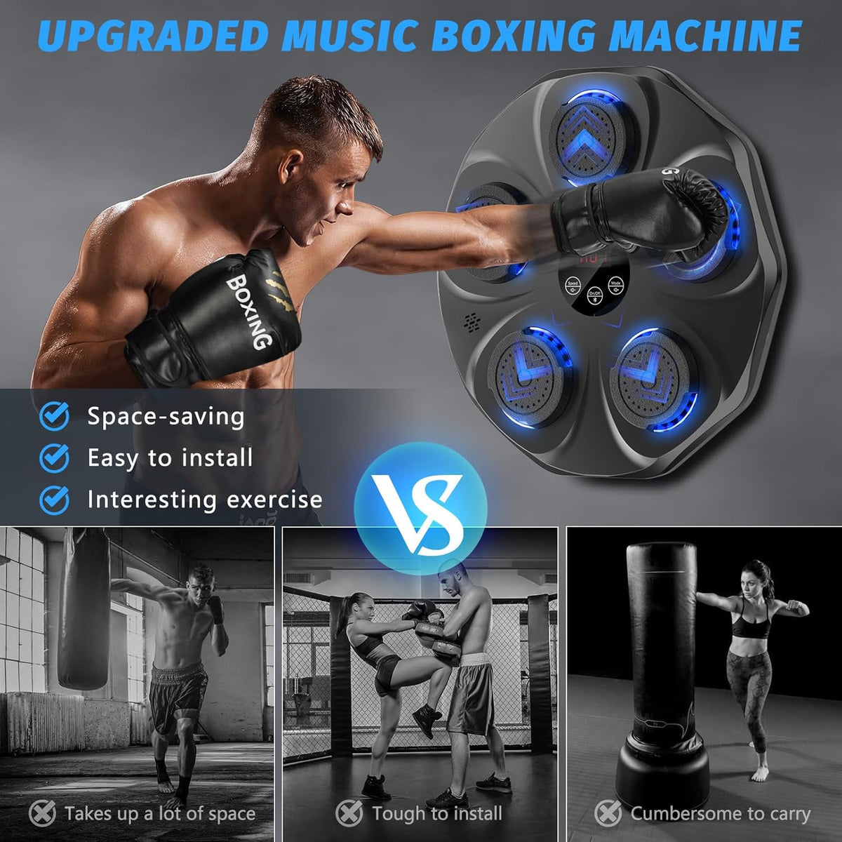 Smart Rhythm Boxing Wall Trainer